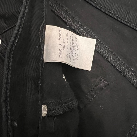 Rag & Bones Skinny Jeans Size 26 Black - Picture 5 of 6